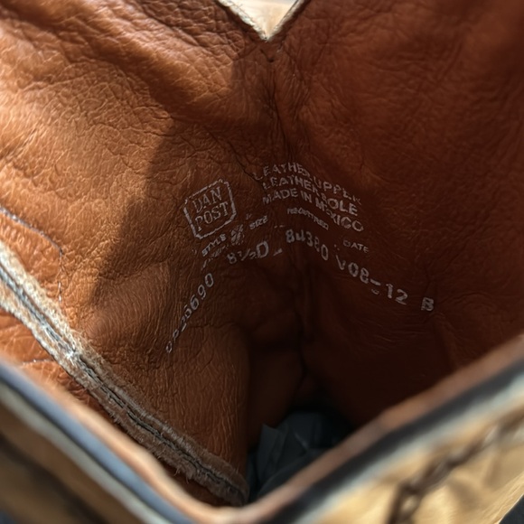 Dan post post boots men’s size 8.5 - Picture 9 of 9